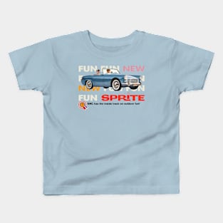 AUSTIN HEALEY SPRITE - advert Kids T-Shirt